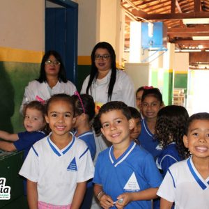 Escolas de Santa Vitória recebem Ação de Saúde Bucal