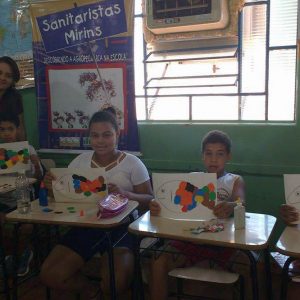 Sanitaristas Mirins de Santa Vitória participam de atividades da Semana do Peixe Sanitaristas Mirins de Santa Vitória participam de atividades da Semana do Peixe