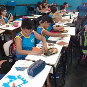 Sanitaristas Mirins de Santa Vitória participam de atividades da Semana do Peixe Sanitaristas Mirins de Santa Vitória participam de atividades da Semana do Peixe