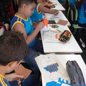 Sanitaristas Mirins de Santa Vitória participam de atividades da Semana do Peixe Sanitaristas Mirins de Santa Vitória participam de atividades da Semana do Peixe