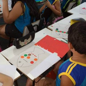 Sanitaristas Mirins de Santa Vitória participam de atividades da Semana do Peixe Sanitaristas Mirins de Santa Vitória participam de atividades da Semana do Peixe