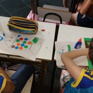 Sanitaristas Mirins de Santa Vitória participam de atividades da Semana do Peixe Sanitaristas Mirins de Santa Vitória participam de atividades da Semana do Peixe