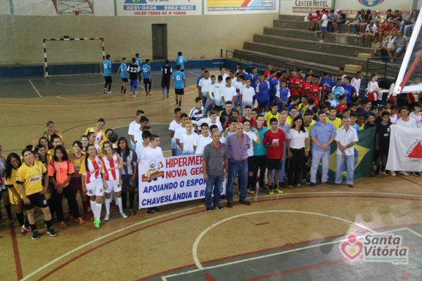 cerimonia -abertura oficial da Copa de Futsal do Comércio das categorias de base e feminino em Santa Vitória (1)
