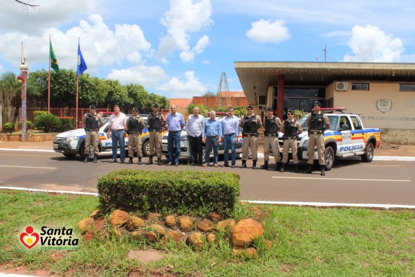 Com a presença de autoridades locais, Polícia Militar de Santa Vitória lança Operação Natalina
