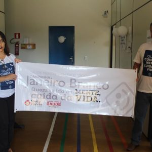 Janeiro Branco é tema abordado na reunião mensal do CRAS, no PSF e em programa de rádio Janeiro Branco é tema abordado na reunião mensal do CRAS, no PSF e em programa de rádio