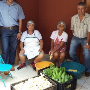 Distribuição da produção nas escolas municipais e estaduais e nas entidades filantrópicas Distribuição da produção nas escolas municipais e estaduais e nas entidades filantrópicas