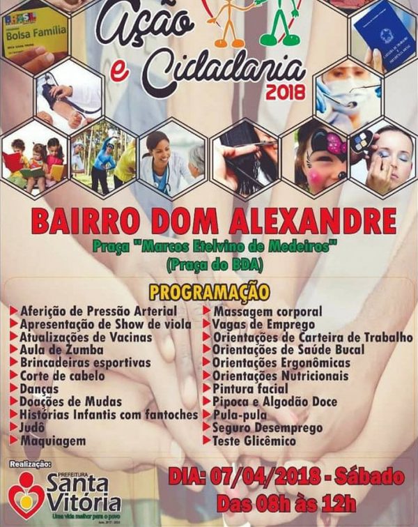Prefeitura realizará Projeto Ação e Cidadania no Bairro Dom Alexandre