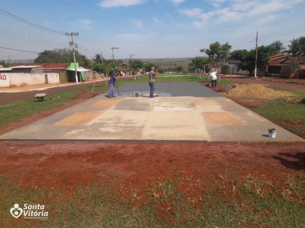 Últimos preparativos para Instalação da Academia ao Ar Livre no Distrito de Chaveslândia