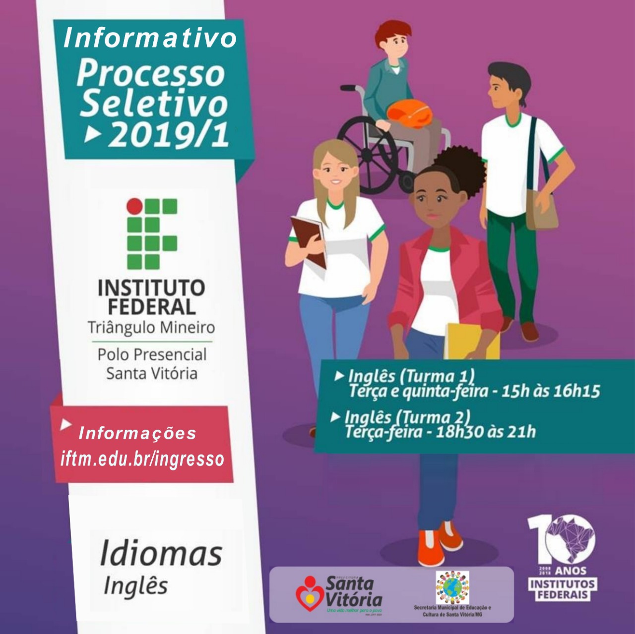 IFTM oferta vagas remanescentes para cursos gratuitos de idiomas