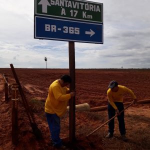 Prefeitura Municipal prepara sinalização para a Festa da Cavalgada 1 Prefeitura Municipal prepara sinalização para a Festa da Cavalgada 1