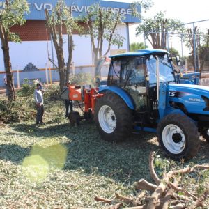 Podas e cortes de árvores são triturados e retornam à natureza na forma de adubo orgânico (13) Podas e cortes de árvores são triturados e retornam à natureza na forma de adubo orgânico (13)