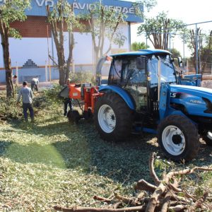 Podas e cortes de árvores são triturados e retornam à natureza na forma de adubo orgânico (9) Podas e cortes de árvores são triturados e retornam à natureza na forma de adubo orgânico (9)