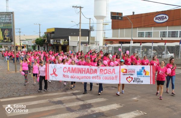 Caminhada “Um toque pela vida” em prol da Campanha Outubro Rosa