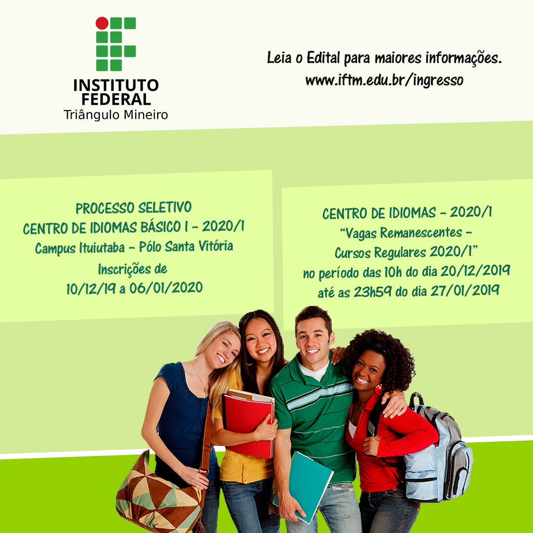 IFTM oferta vagas remanescentes para cursos gratuitos de idiomas