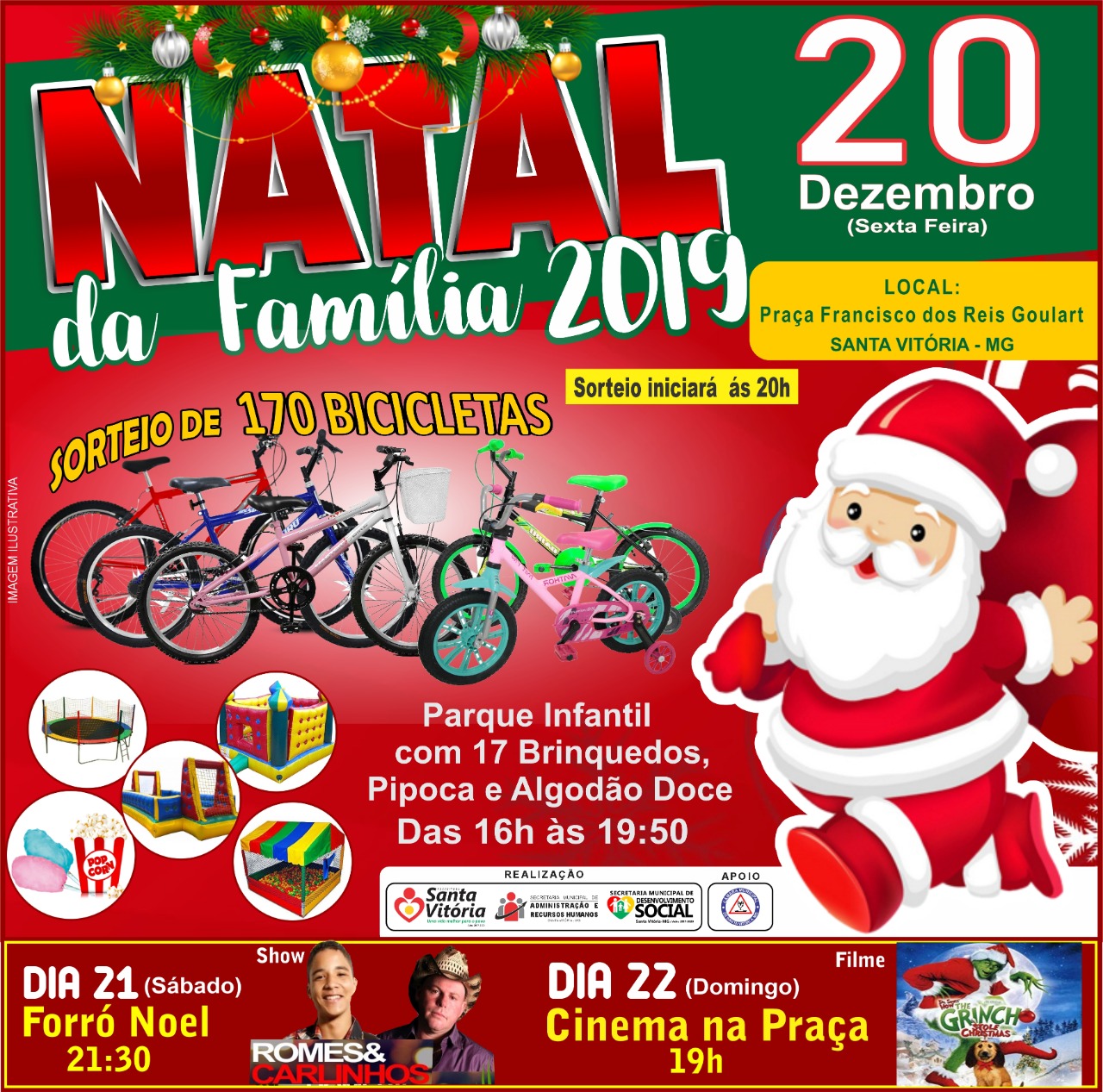 Programação do Natal da Família 2019 em Santa Vitória - Prefeitura  Municipal de Santa Vitória-MG