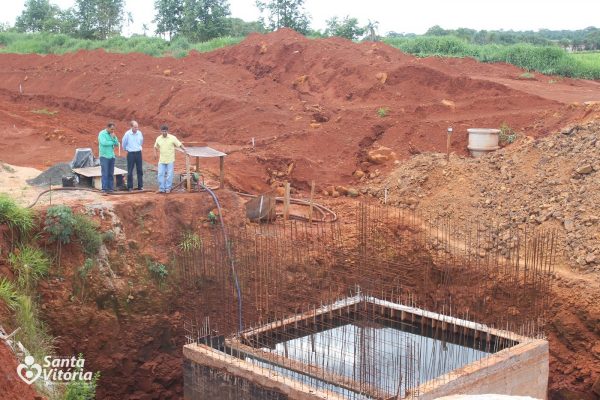 Prefeitura avança em nova fase da construção da Estação de Tratamento de Esgoto de Santa Vitória