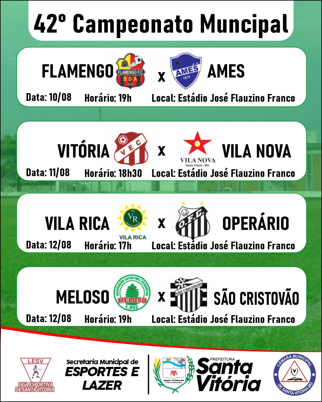 Campeonato das Comunidades de Futebol de Campo 2021: confira a tabela de  jogos – Prefeitura de Vitória