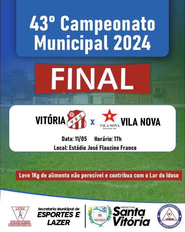 Campeonato Municipal tabela- FInal