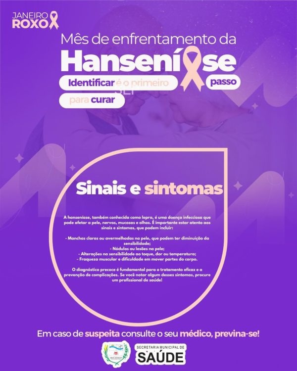 Janeiro Roxo conscientização e combate à Hanseníase