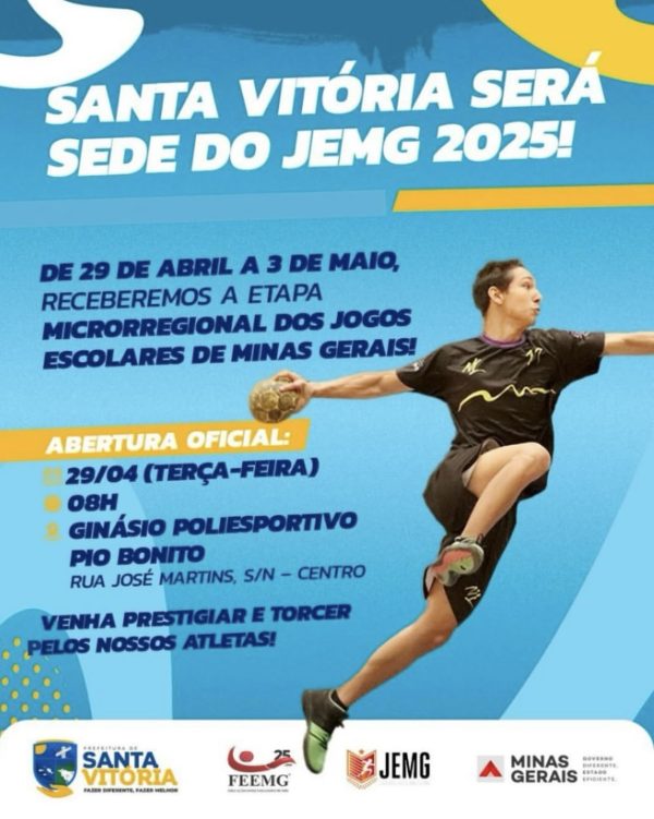 Santa Vitória será sede do JEMG 2025