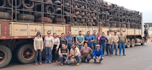Mais de 48 toneladas de pneus são recolhidas em ação do Centro de Controle de Endemias em Santa Vitória 2